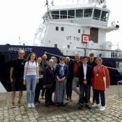 Des personnels de l’Université de Caen Normandie découvrent la base navale de Cherbourg et les missions de la préfecture maritime